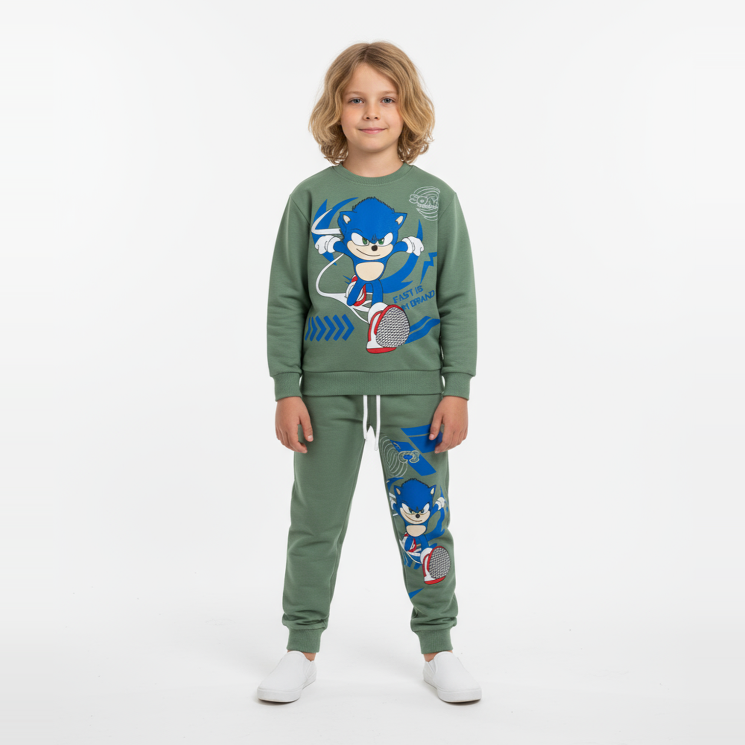 Blue Flash Casual Jogger Set