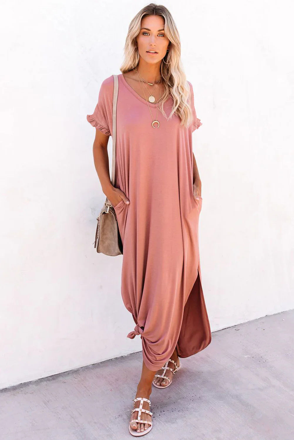 Maxi Dress with Slits - HomfyZone