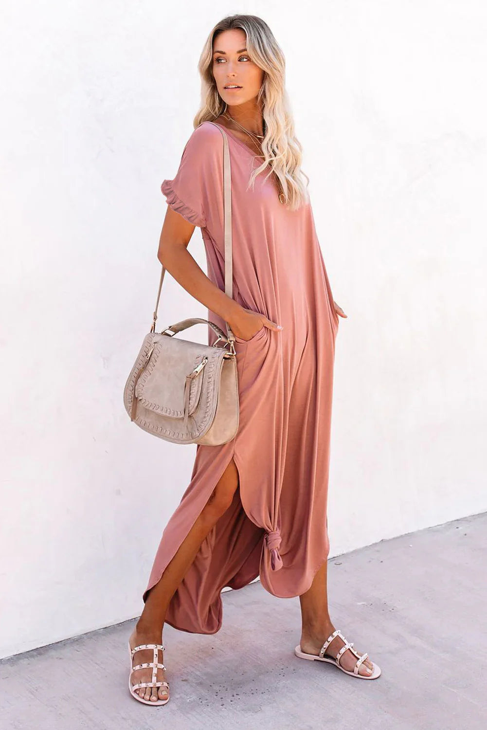 Maxi Dress with Slits - HomfyZone